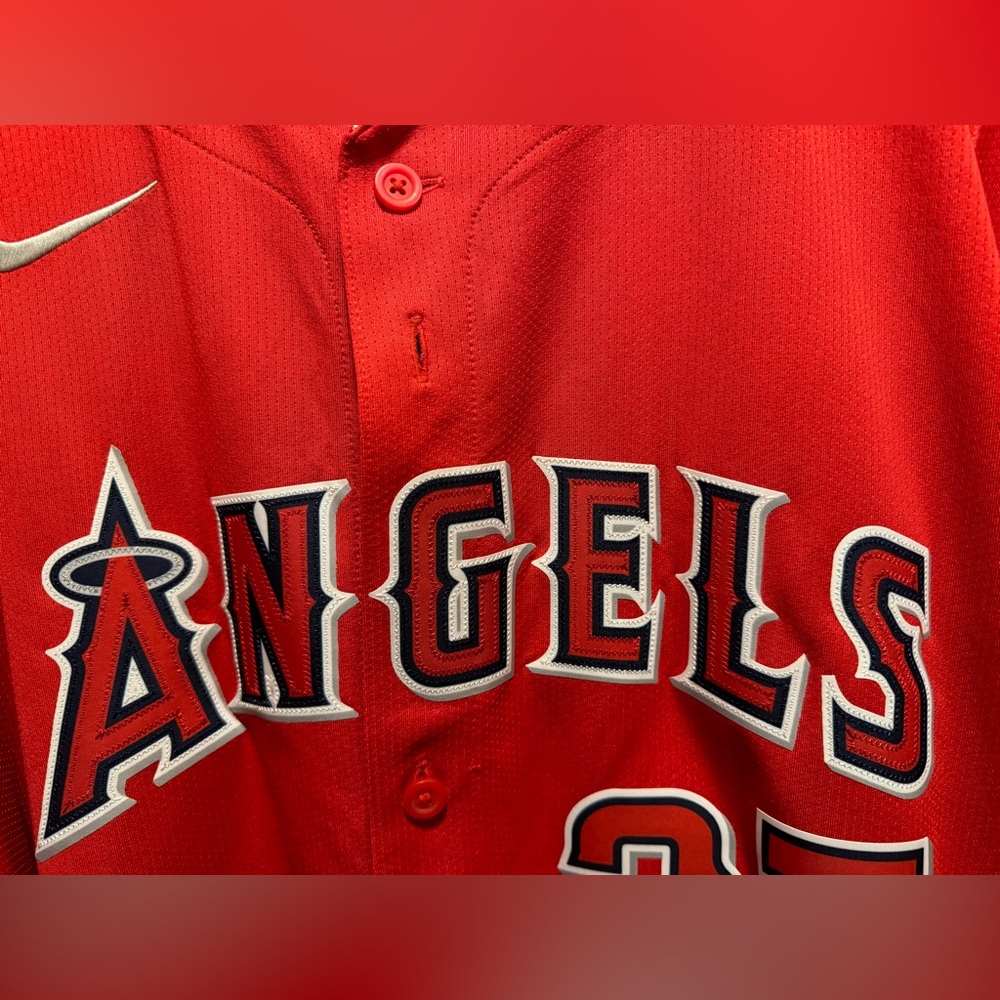 New Authentic Nike Los Angeles Angels Mike Trout Jersey Size XL - Picture 9 of 15
